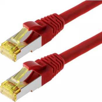 Sieťový kábel Helos S/FTP (PIMF) CAT 6a 20 m červený