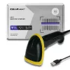 Qoltec 50867 laserová čítačka čiarových kódov 1D/2D, USB, čierna