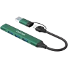 CANYON hub DS-02 4in1 USB-A/C zelený