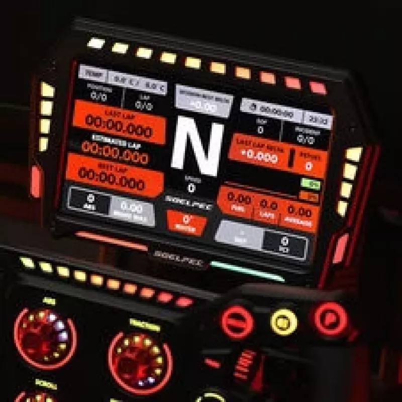 SOELPEC XR-7 displej, Simracing dotykový displej, RGB telemetria - čierny