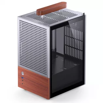 PC skriňa Jonsbo T6, Mini-Tower, Mini-ITX, strieborná