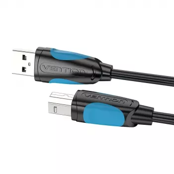 USB 2.0 A na USB-B kábel Vention VAS-A16-B500, 5 m, čierny, konektor-konektor, 480 Mbit/s