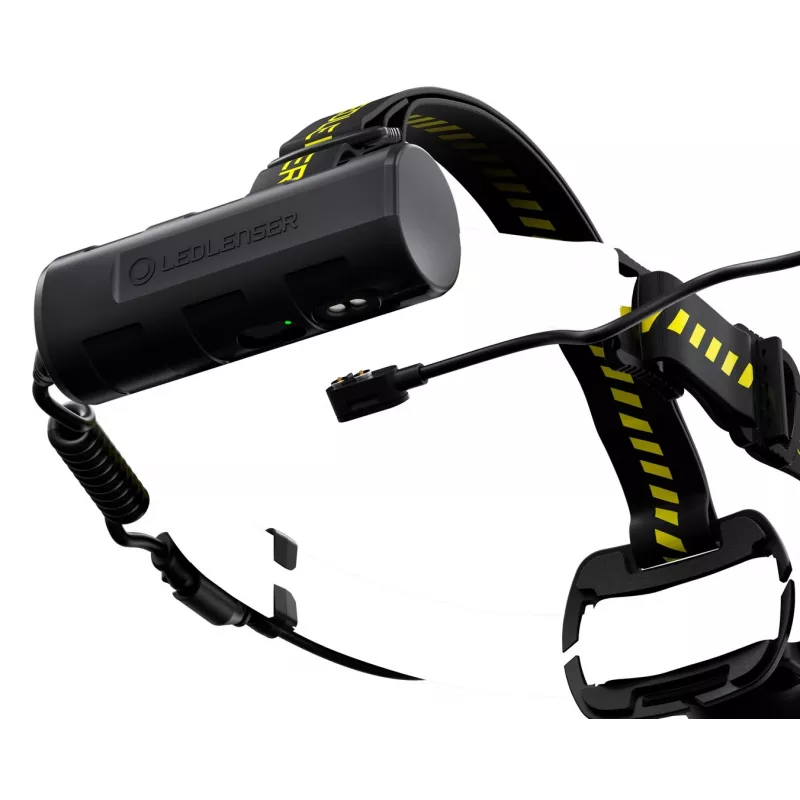 Ledlenser 502195 baterka čierna, žltá čelová LED lampa