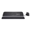 Logitech MX Keys Combo for Business – sada klávesnice a myši – podsvietená – bezdrôtová – Bluetooth LE – QWERTY – GB – grafitová