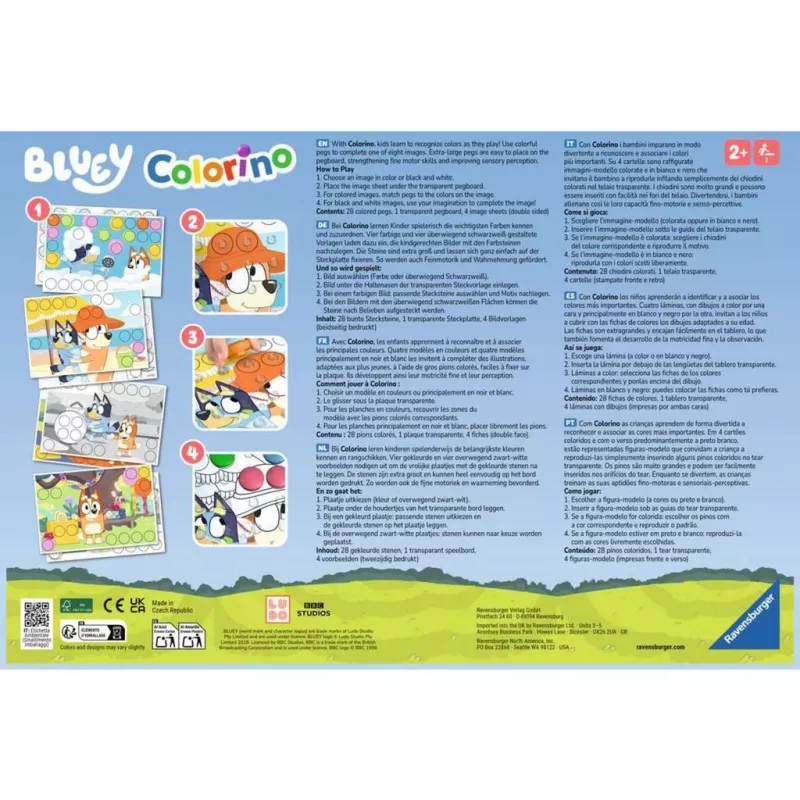 Bluey Colorino, vzdelávacia hra