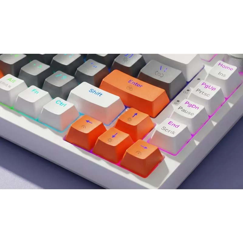 Savio ASTRAL WHITE JADE 3 COLOURS klávesnica Gaming USB QWERTY US International