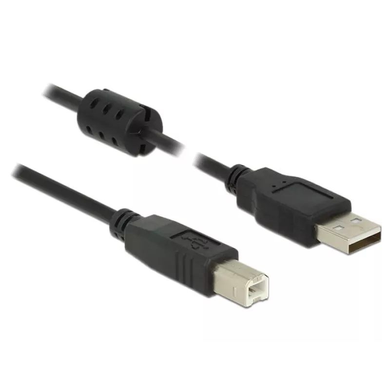 USB kábel DeLOCK 2m USB 2.0-A USB 2.0-B čierny