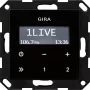 GIRA 228405 rádiové hodiny digitálne čierne (228405)