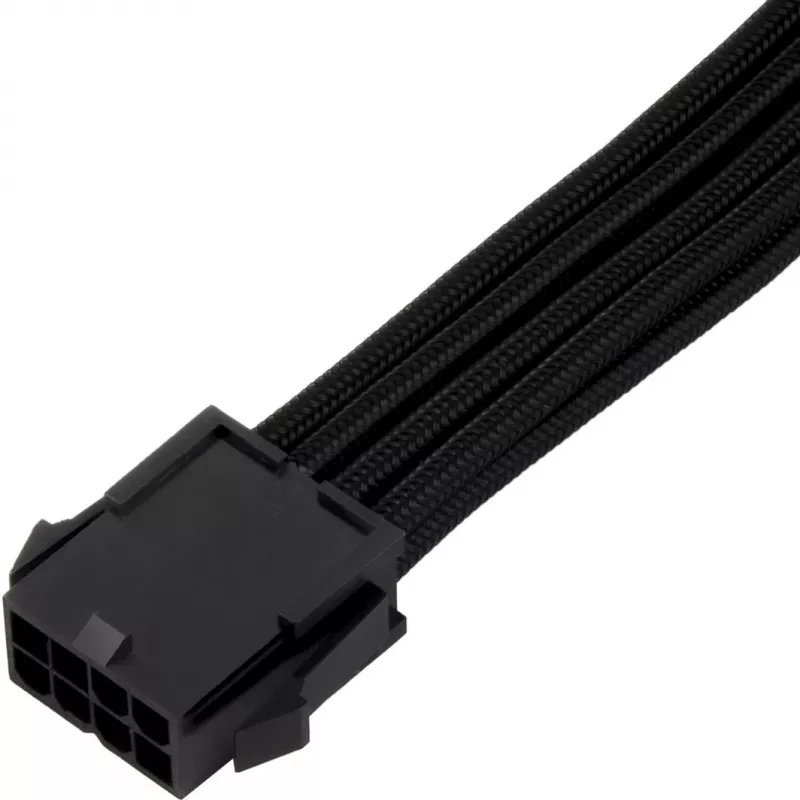 SilverStone SST-PP07E-EPS8B predlžovací kábel EPS 8-pin na EPS/ATX 4+4-pin, 30 cm, čierny