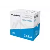 LANBERG sieťový kábel Cat6 U/UTP LCU6-11CU-0305-S, 305 m, 23 AWG, sivý, HDPE plášť