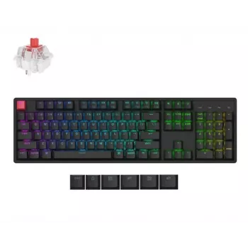 Bezdrôtová mechanická klávesnica Keychron K10 RGB čierna, kompaktné rozloženie, RGB podsvietenie, Bluetooth a USB-C