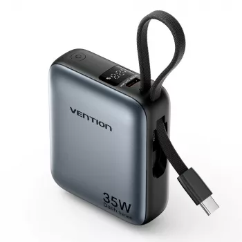 Powerbanka Vention FHEH0 lítium-polymérová 10000 mAh 35W USB-C čierna