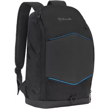 Batoh na notebook Tellur TLL611282 s USB konektorom a podsvieteným pásom, čierny