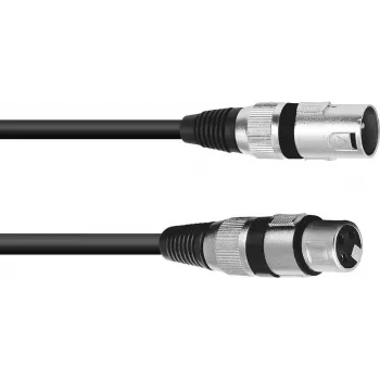 PSSO XLR reproduktorový kábel 2x2,5 mm², 3 m, čierny