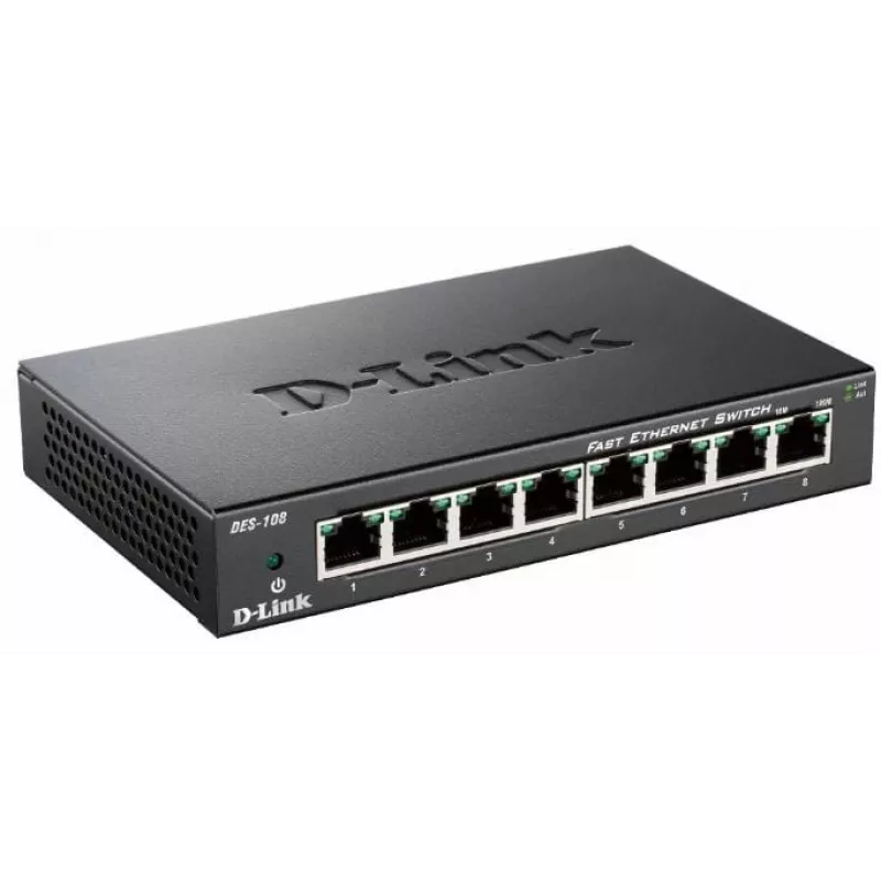 D-Link DES-108 čierny