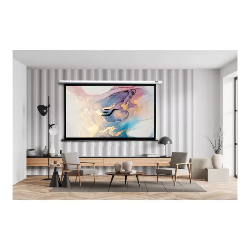 Elite Screens Spectrum Series Electric100V motorizované projekčné plátno, 100 palcov (254 cm), 4:3, MaxWhite so ziskom 1,1, biele