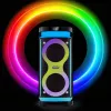 Prenosný reproduktor MANTA SPK0601B100, 100 W, Bluetooth, karaoke, bezdrôtový mikrofón, batéria, ekvalizér, disco osvetlenie