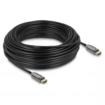 DELOCK aktívny optický DisplayPort 2.1 kábel 8K 60Hz 40Gbps 30 m