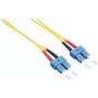 Logilink - patch kábel - SC Singlemode (M) na SC Singlemode (M) - 2 m - optické vlákno - duplex - 9/125 mikrometrov - OS2 - bezhalogénový - žltý (FP0SC02)