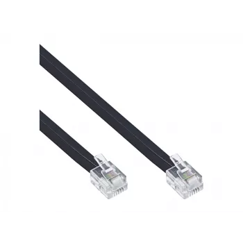 InLine modulárny kábel RJ12 konektor samec / konektor samec 6P6C 20m