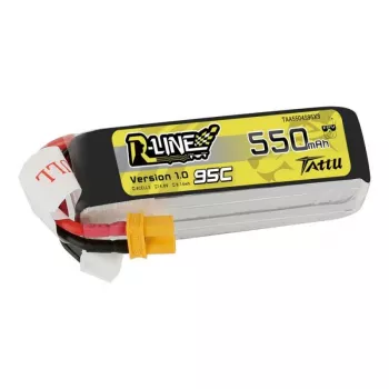 Batéria Tattu R-Line 550mAh 14,8V 95C 4S1P — LiPo pack pre RC modely