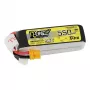 Batéria Tattu R-Line 550mAh 14,8V 95C 4S1P — LiPo pack pre RC modely