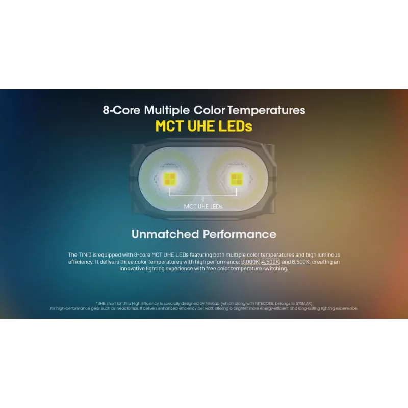 Prívesková baterka Nitecore TINI3 čierna 600 lm USB nabíjateľná