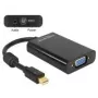 Videokábel adaptér DeLOCK 65598 Mini DisplayPort na VGA 3,5 mm