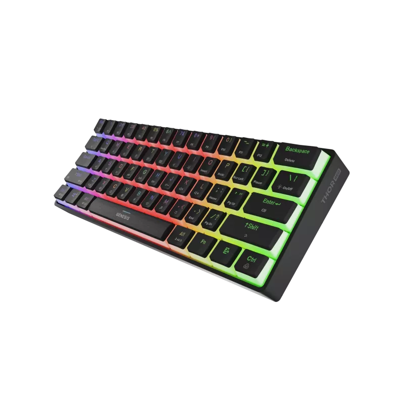 HERNÁ KLAVESNICA GENESIS THOR 660 G2 US BLACK WIRELESS RGB MECHANICAL GATERON BROWN