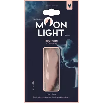 Vlhké krmivo pre mačky MOONLIGHT Dinner kurací filet 22 g vrecúško, dospelé, hypoalergénna maškrta, 65 % vlhkosť, 23,5 % bielkoviny