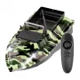 Návnadová loď Flytec V050 s 12000mAh batériou, camo zelená — diaľkovo ovládaná kŕmiaca loď