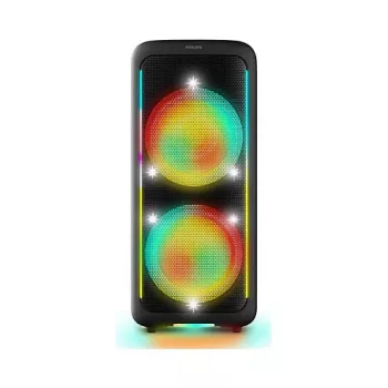 Prenosný párty reproduktor Philips TAX5000E/10 2-pásmový, 100 W RMS, Bluetooth, 20–20000 Hz, 4 Ω, čierny