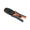 Extralink RJ45 krimpovacie kliešte 4P+6P+8P s račňou pre modulárne konektory, 1 ks