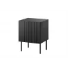 Sada nočných stolíkov 2 ks Cama Meble ISLA 44,5×40×59 cm čierna matná MDF/drevotrieska