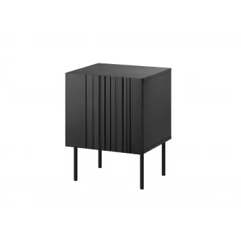 Sada nočných stolíkov 2 ks Cama Meble ISLA 44,5×40×59 cm čierna matná MDF/drevotrieska