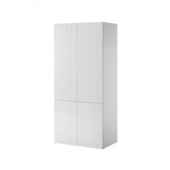 Skriňa cama meble PAFOS 2D 90x55,5x198,5 cm biela matná s 2 policami