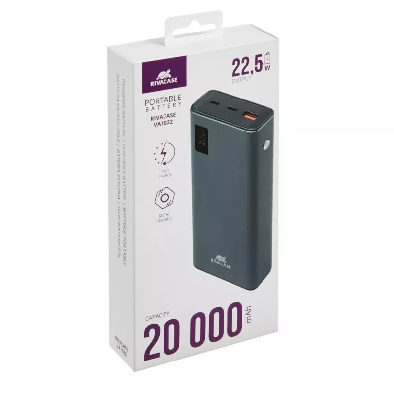 Powerbank Rivacase VA1022 20000 mAh USB prenosná nabíjačka