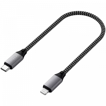 Satechi ST-TCL10M USB kábel 0,25 m USB-C USB-C/Lightning čierna sivá