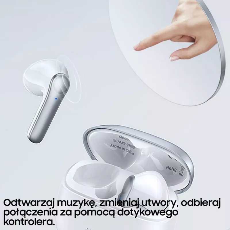 Slúchadlá USAMS TWSXH Series Dual Mic Wireless modrá/modrá BHUXH03
