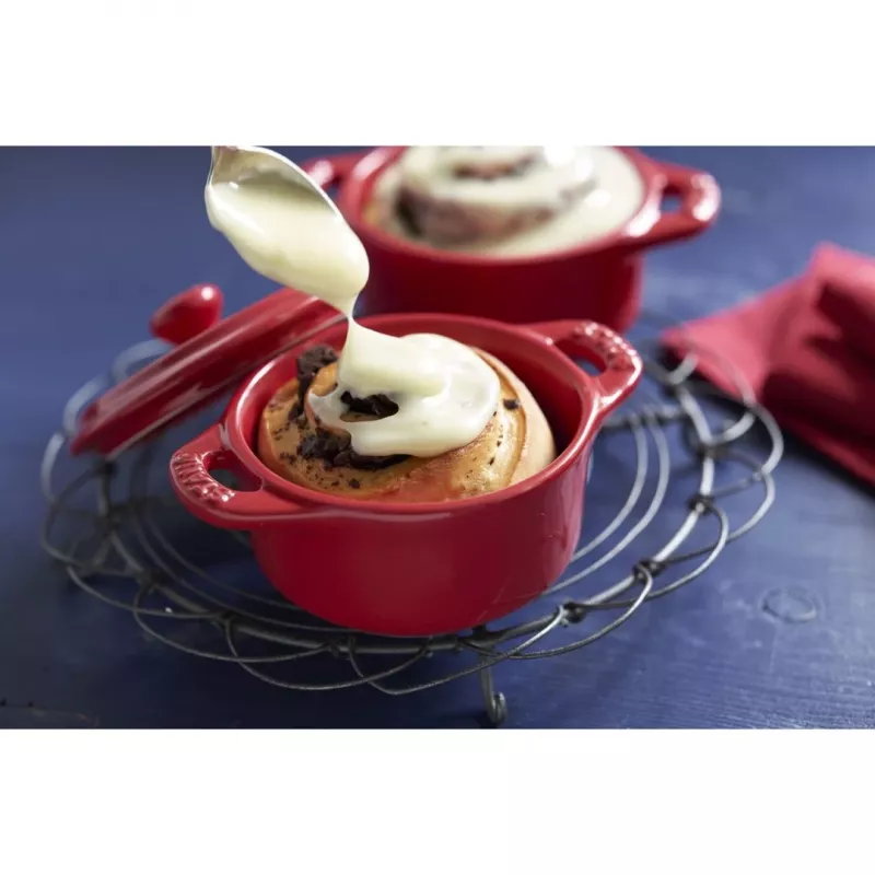Staub Mini Cocotte Okrúhly, 4 ks - 200 ml, Červená