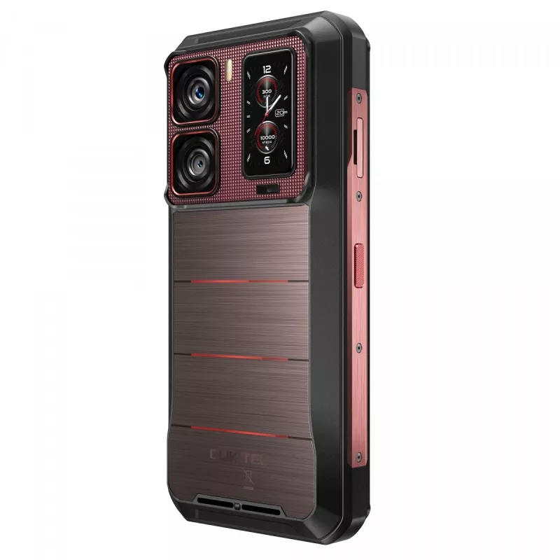 Smartfón Oukitel WP300 5G, 6,8 palca, 12 GB RAM, 512 GB, 16000 mAh, IP69K, Android 15, červený