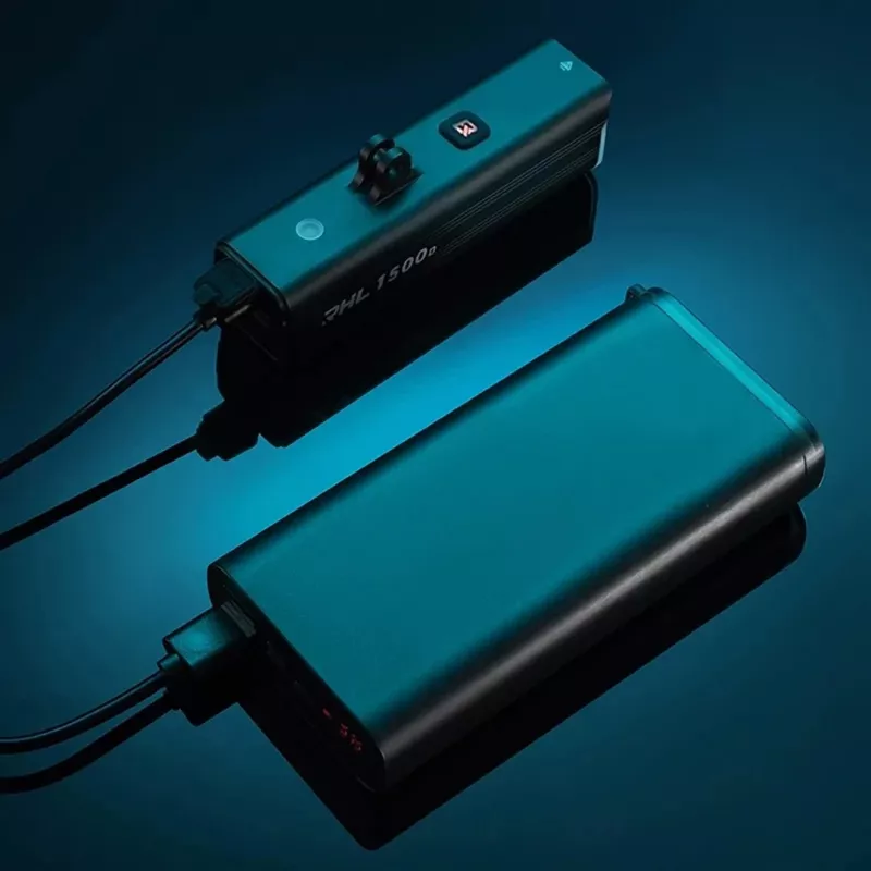 Rockbros RHL1500 predné svetlo na bicykel, 1500 lm, 5000 mAh, IPX6, čierne