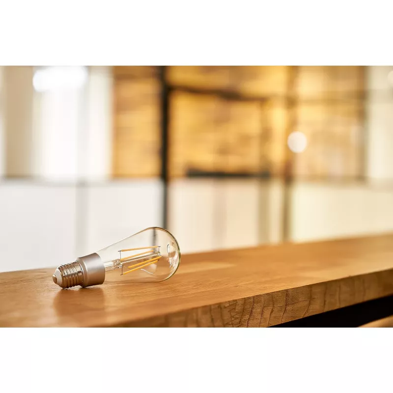 Smart žiarovka Shelly Vintage ST64 Wi-Fi transparentná 230 V