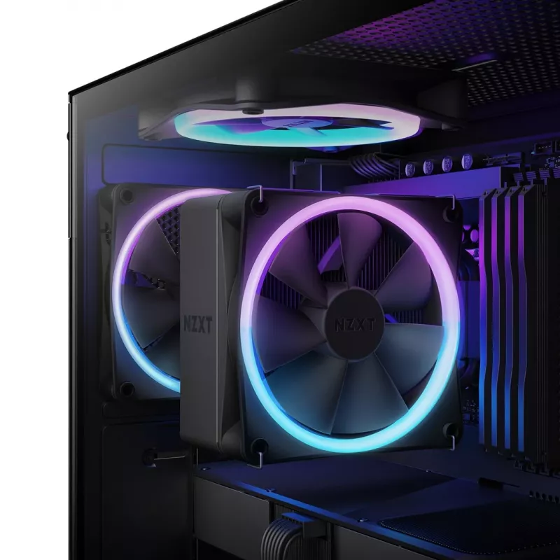 NZXT T120 RGB procesorový vzduchový chladič 12 cm čierny 1 ks