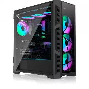PONOS Ultra, Midi Tower, PC, čierna, ATX, EATX, micro ATX, Mini-ITX, SPCC, skriňa