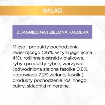 GOURMET GOLD - lahodná paštéta s jahňacím mäsom a zelenými fazuľkami 85 g