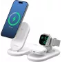 Bezdrôtový nabíjací stojan ALOGIC PACKAWAY 3IN1 QI2 biely 10W rýchle nabíjanie