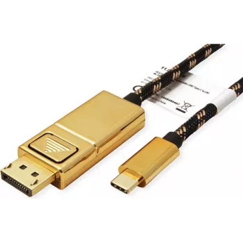 ROLINE 11.04.5848 USB grafický adaptér 4096 x 2560 pixelov čierna - zlatá (11.04.5848)