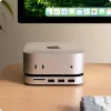 Satechi dokovacia stanica/replikátor portov pre notebook ST-GNMMES — káblový USB 3.2 Gen 2 Type-C hub, USB-A & SD, strieborný
