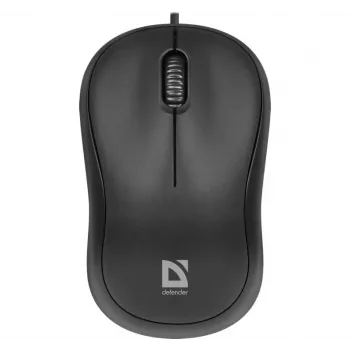 Káblová optická myš DEFENDER PATCH MS-759 USB Type-A, obojručná, 1000 DPI, čierna